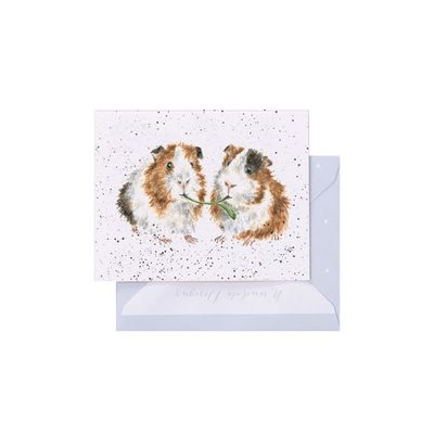 'Lettuce be Friends' guinea pig mini card