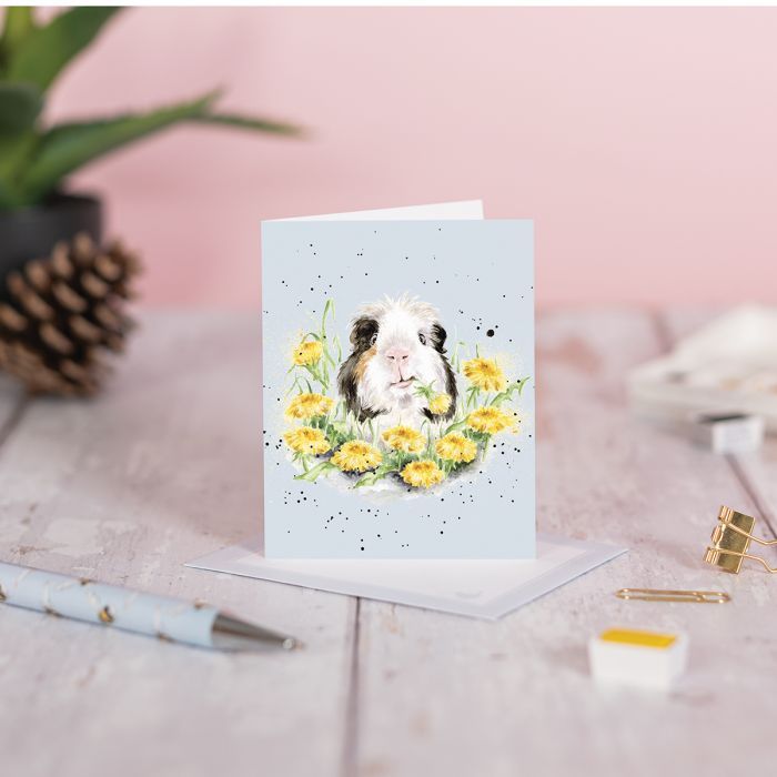'Dandy Day' Guinea Pig Mini Card