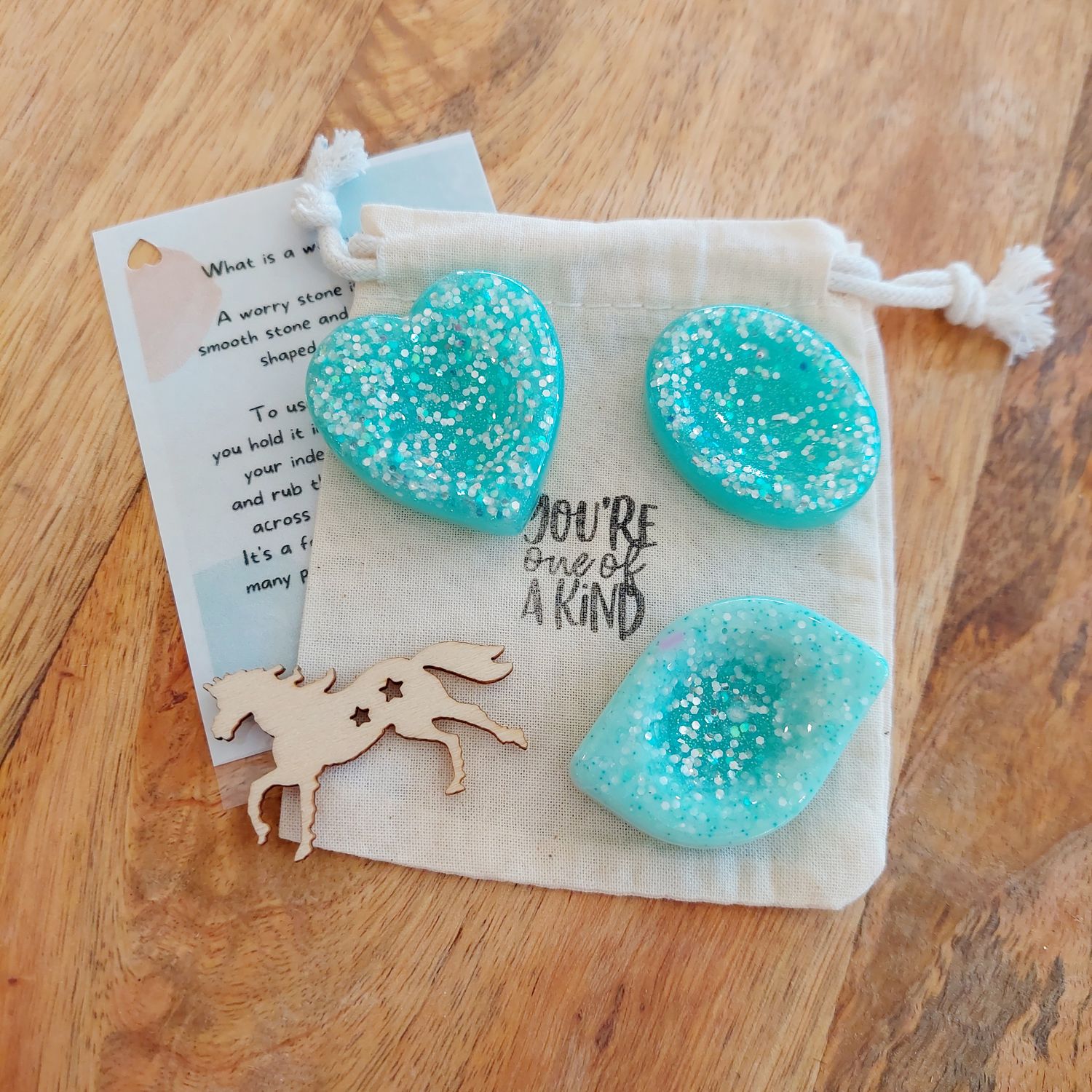 Worry Stones, Resin Fidget Stones Set, Pocket Rock Hug, Sensory tools, Affirmation Tool, Pocket Pal