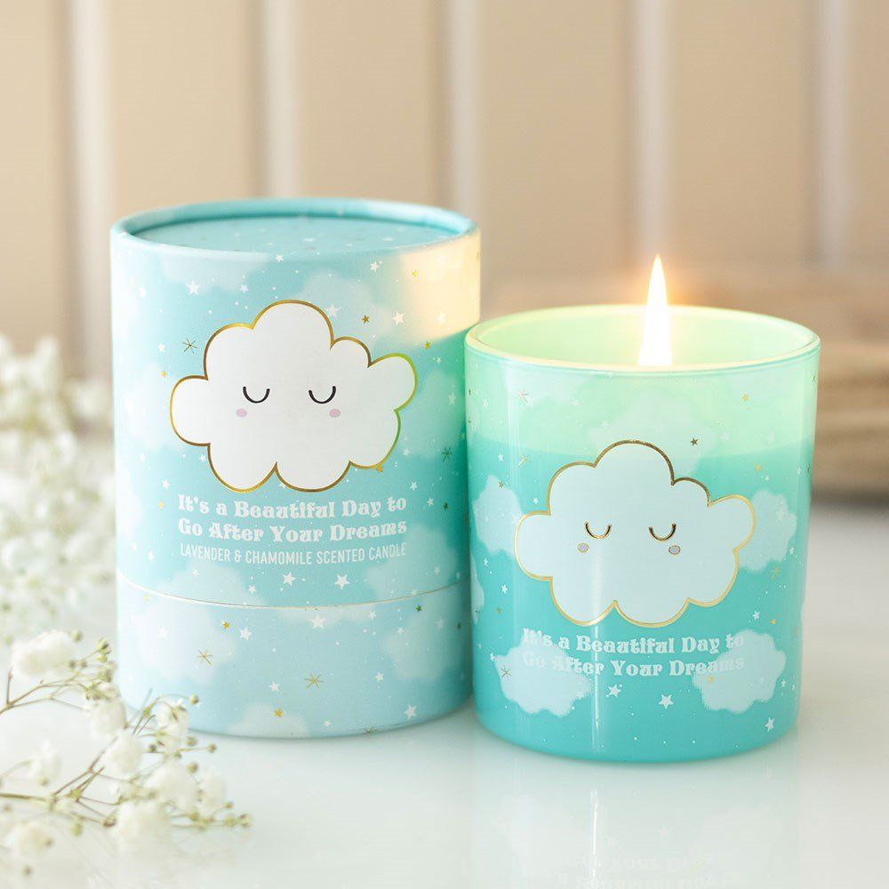 Cloud Print Lavender &amp; Chamomile Candle