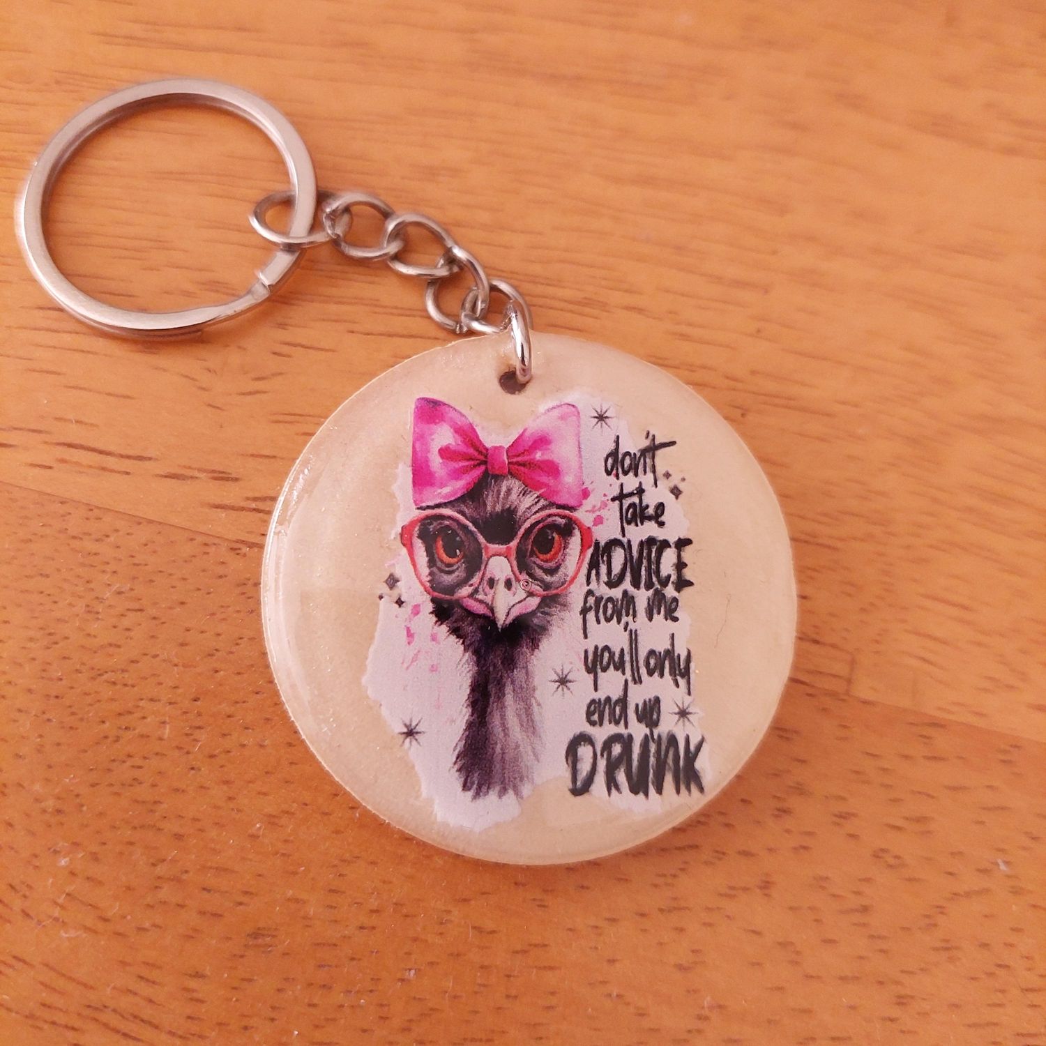 Wooden Emu Keychain: Funny Inspirational Aussie Wildlife Gift Wooden Emu Keychain: Funny Inspirational Aussie Wildlife Gift