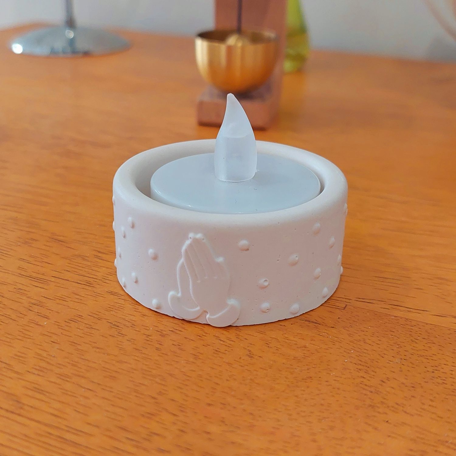 Tea Light Holder - Praying Hands