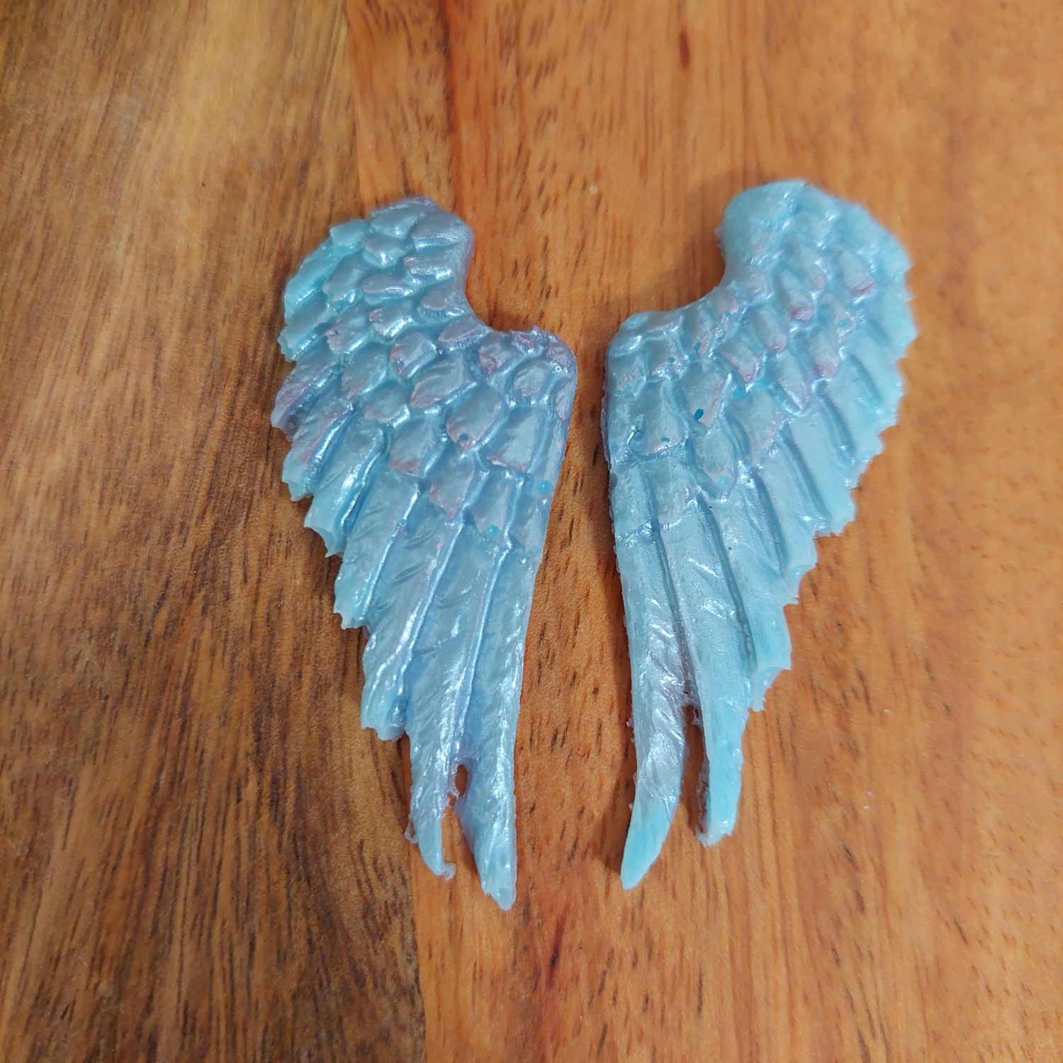 Angel Wings Blue Shimmer