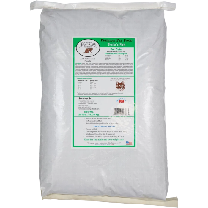 Beaverdam Sheila's Pick Cat Food 30/12