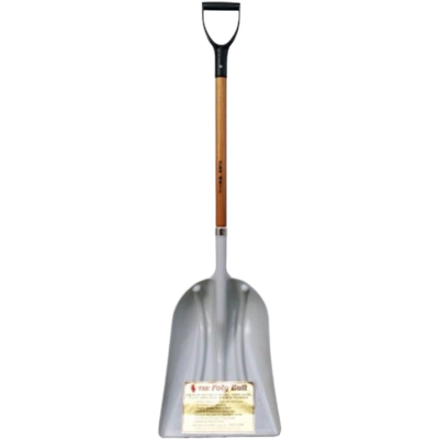 Poly Shovel W/Aluminum Blade