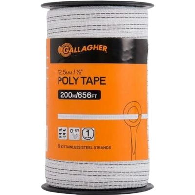 0.5" Poly Tape White