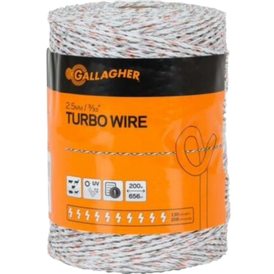 Gallagher White Turbo Fence Wire