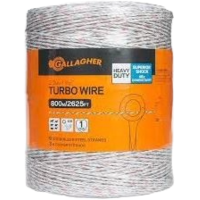Gallagher White Turbo Fence Wire