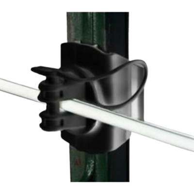 HD T-Post Wide Jaw Pinlock Insulator (Black)