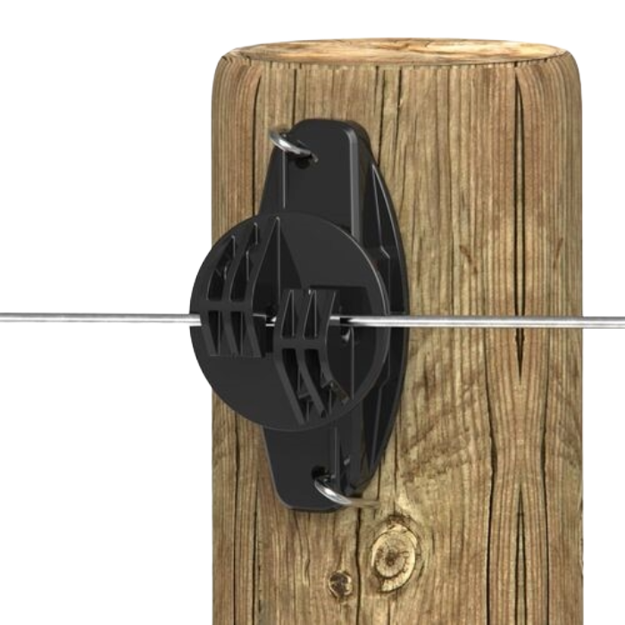 Wood Post Claw Insulator Black