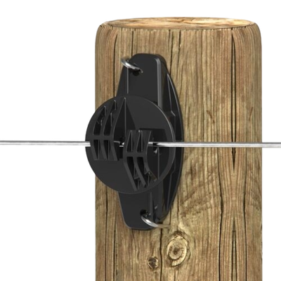 Wood Post Claw Insulator Black