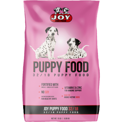 JOY DOG FOOD-PUPPY FOOD 32/18- 5 LBS