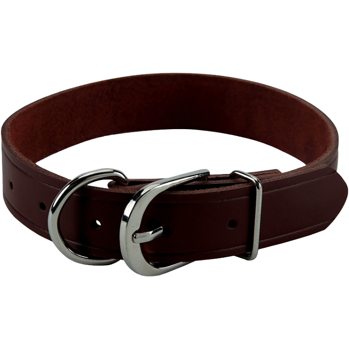 1 X 21" Brown Leather Collar