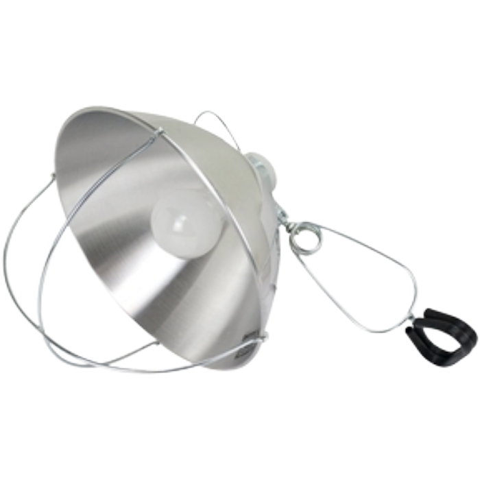 10" Silver Heat Lamp Frame