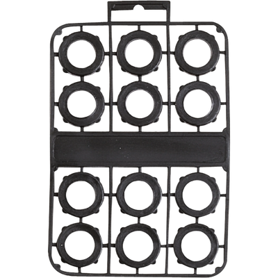 12 PC Black PVC Hose Washer Set