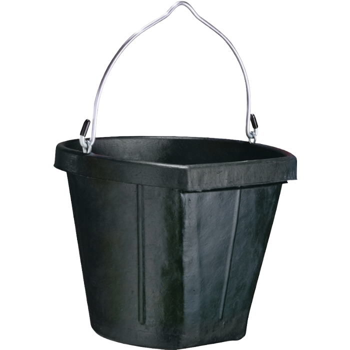 18 Qt Rubber Flat Sided Bucket