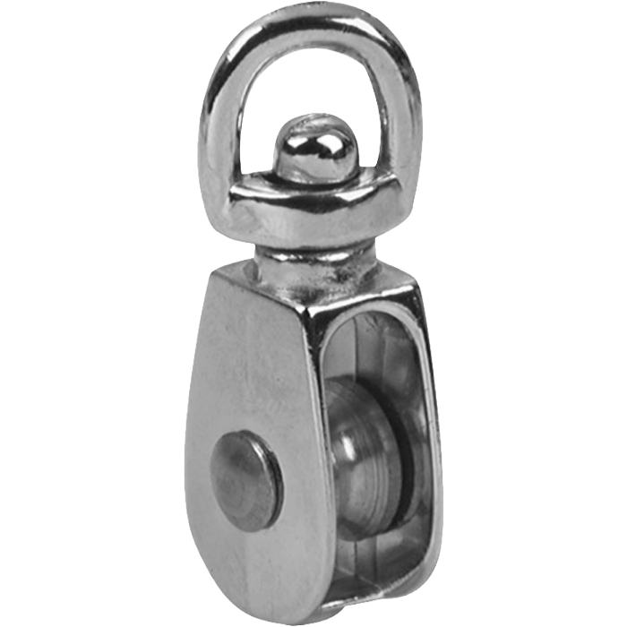2" Single Nickel Swivel Rope Pulley