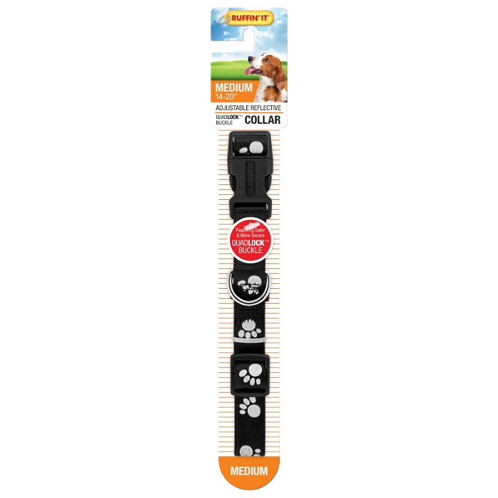 3/4" X 14" to 20" Adjustable Reflective Dog Collar