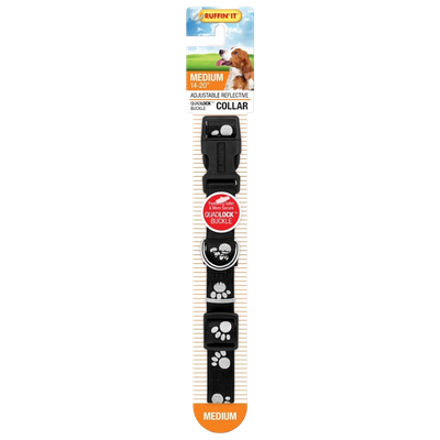 3/4" X 14" to 20" Adjustable Reflective Dog Collar