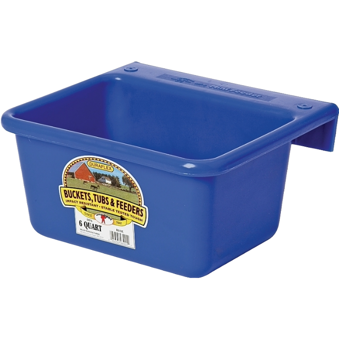 6 Qt Blue Hook Over Feeder