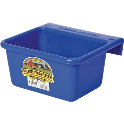 6 Qt Blue Hook Over Feeder