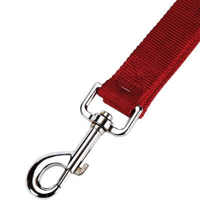 6' X 1" Red Nylon Dog Leash