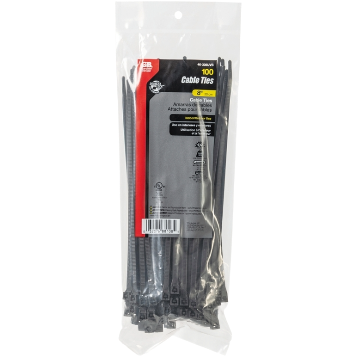 8" Cable Tie 100 Pack