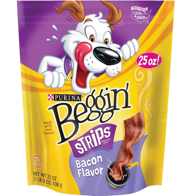 Beggin Bacon Dog Treats 25 oz