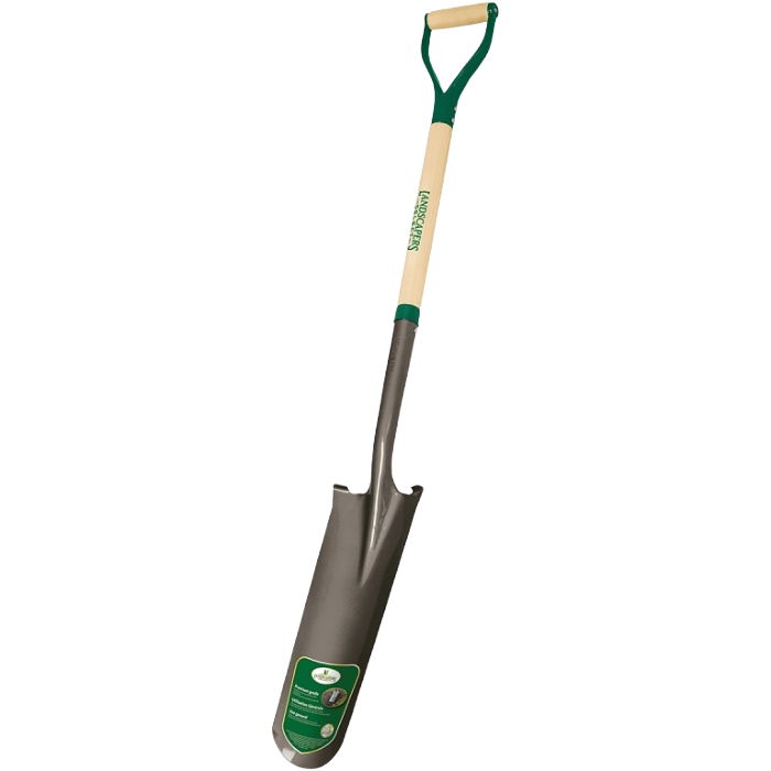 D-Grip Wood Handle Drain Spade