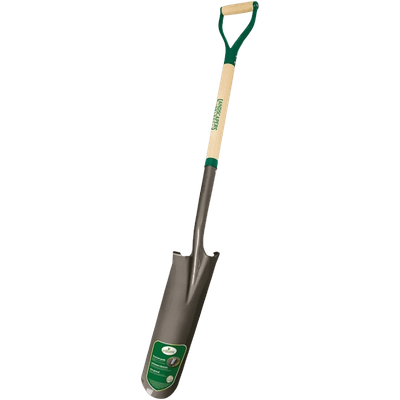 D-Grip Wood Handle Drain Spade