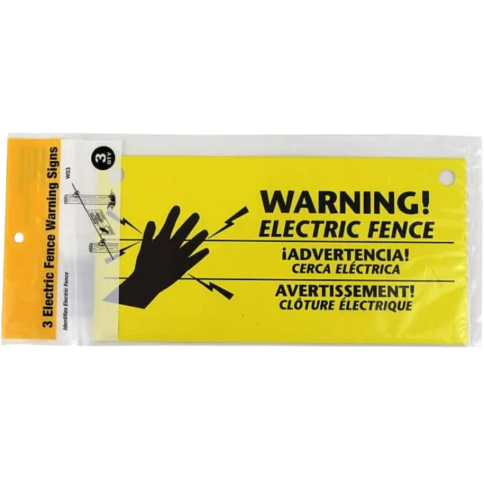 Electric Fence Warning Sign