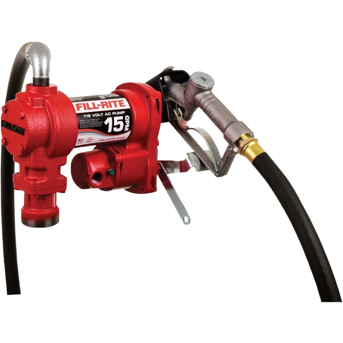 Fuel Pump 115 V -15 GPM W/Hose &amp; Manual Nozzle