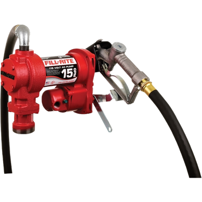 Fuel Pump 115 V -15 GPM W/Hose &amp; Manual Nozzle