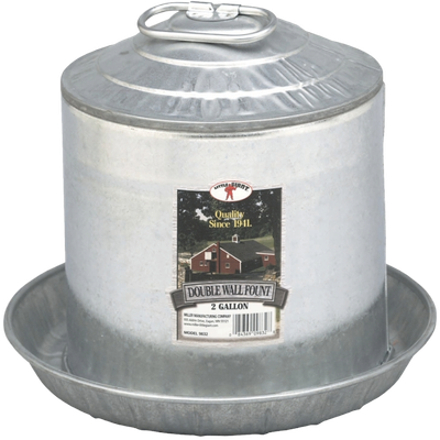 Galvanized Poultry Fountain