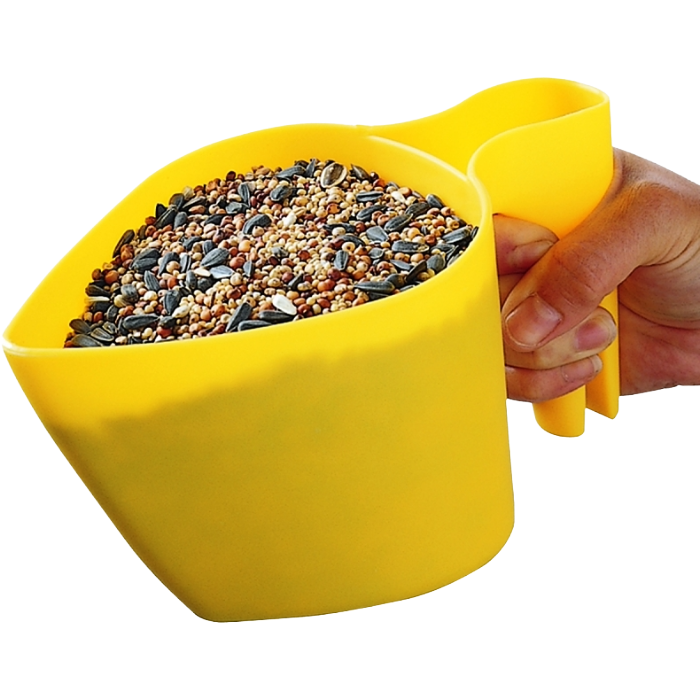 Yellow Bird Seed Scoop