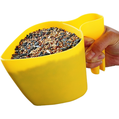 Yellow Bird Seed Scoop