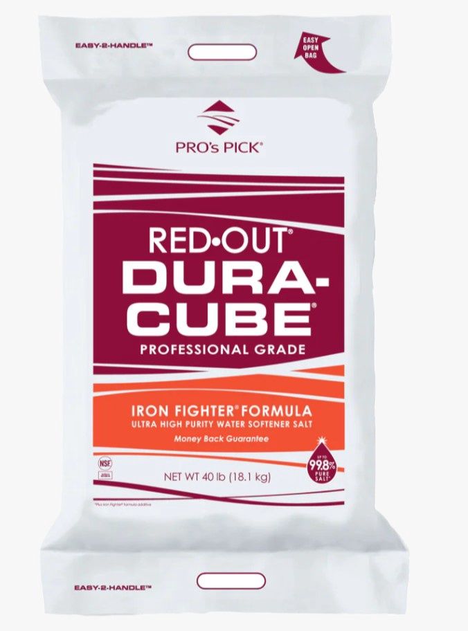 DURA CUBE SOFTENER SALT RED OUT SKID OF 63