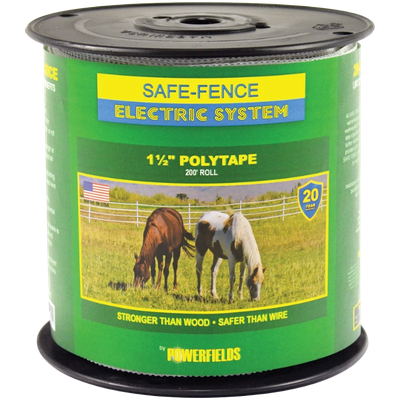 Safe-Fence  1-1/2" Polytape - White