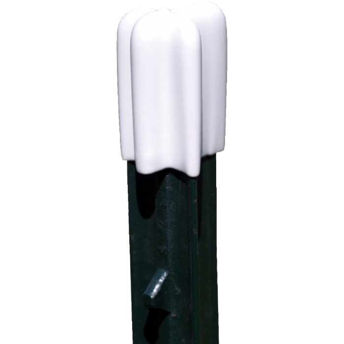 Safe-T-Post Caps White