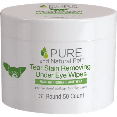 Pure &amp; Natural Pet Tear Stain Removing Under-Eye Wipes