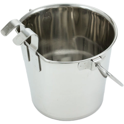 Stainless Steel Flat-Sided Pail With Hooks
