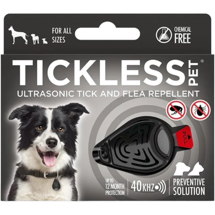 Tickless Pet Collar Jet Black