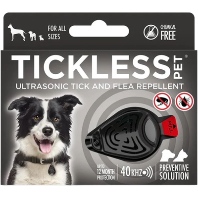 Tickless Pet Collar Jet Black