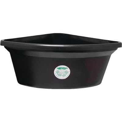 24 Qt Black Corner Feeder