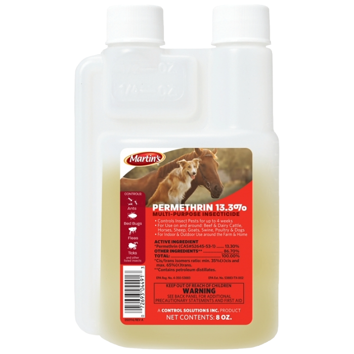 Permethrin Livestock &amp; Premise Spray -10 % Concentrate, Size: 8 oz