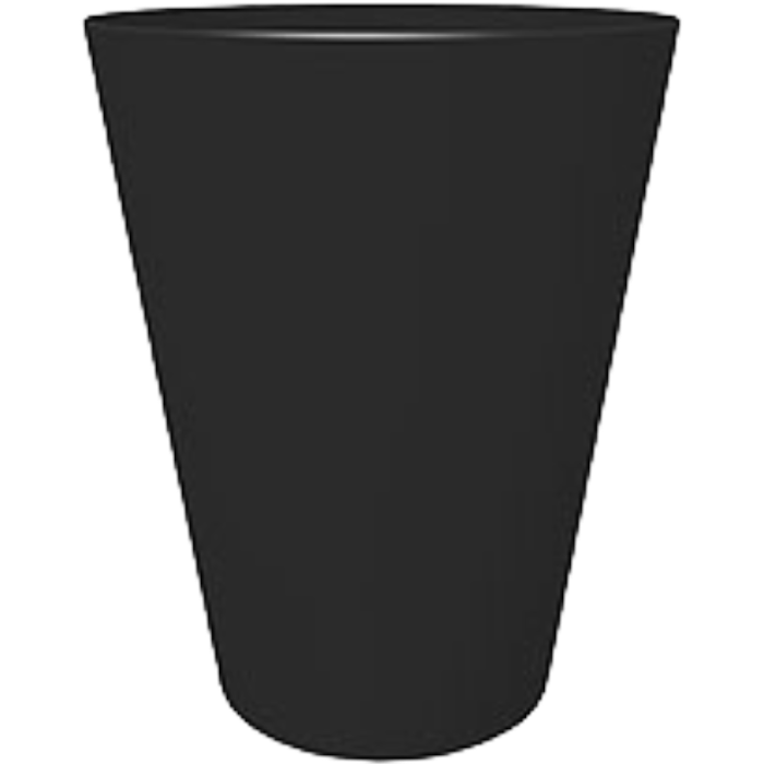 PLANTER TALL 14", Colour: BLACK