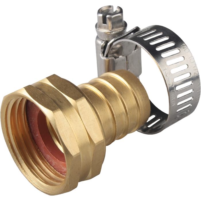 3/4" Brass Hose Coupling, Type: Female