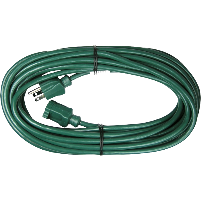 16/3 Green Yard Extension Cord, Size: 40'