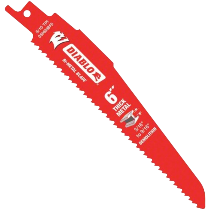 Reciprocating Saw Blade, Size: 6"