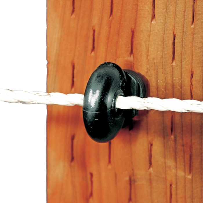 Screw In Ring Insulator 2"- Pk of 25, Colour: Black